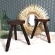 Pair of tripod stools