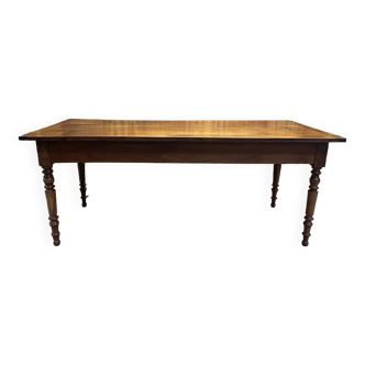 Louis Philippe farm table in cherry wood