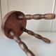 Wood tripod stool