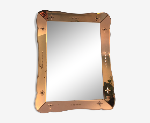 Two-tone Venetian mirror 86x66cm