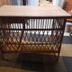 Bureau rotin vintage