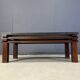 Vintage wooden and stone top coffee table, 1970s