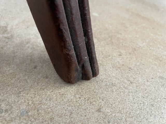 Pair of mahogany chairs XIXth century