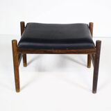 Tabouret danois en palissandre années 1960