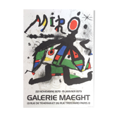 Original exhibition poster made in lithograph, Joan MIRO, Galerie Maeght, 1978/79