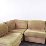 Canapé d'angle modulaire du milieu du siècle par Rolf Benz, années 1970.