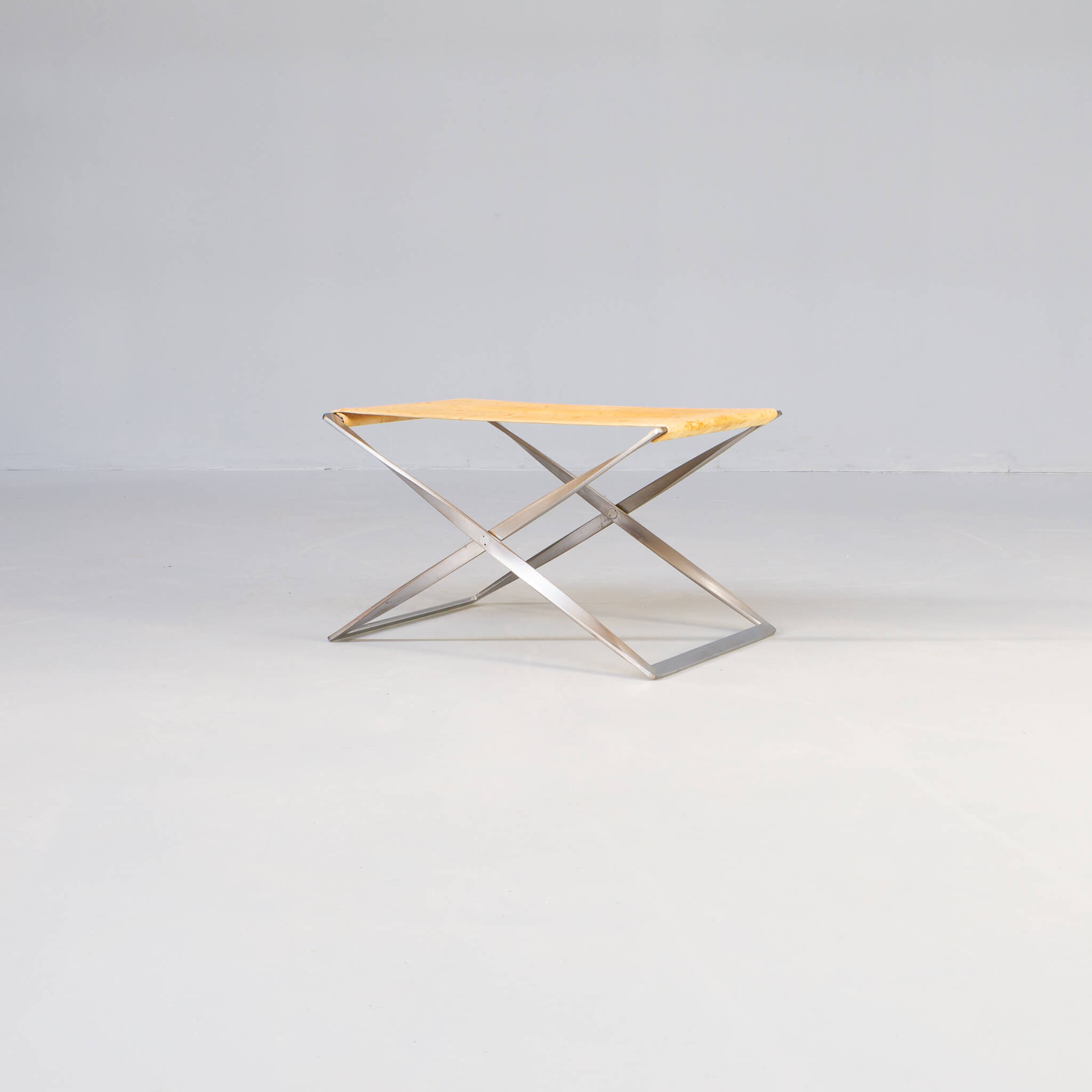 Tabouret pliant Poul Kjaerholm PK91 pour Fritz Hansen