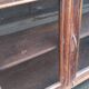 Old wooden glazed cabinet with four doors