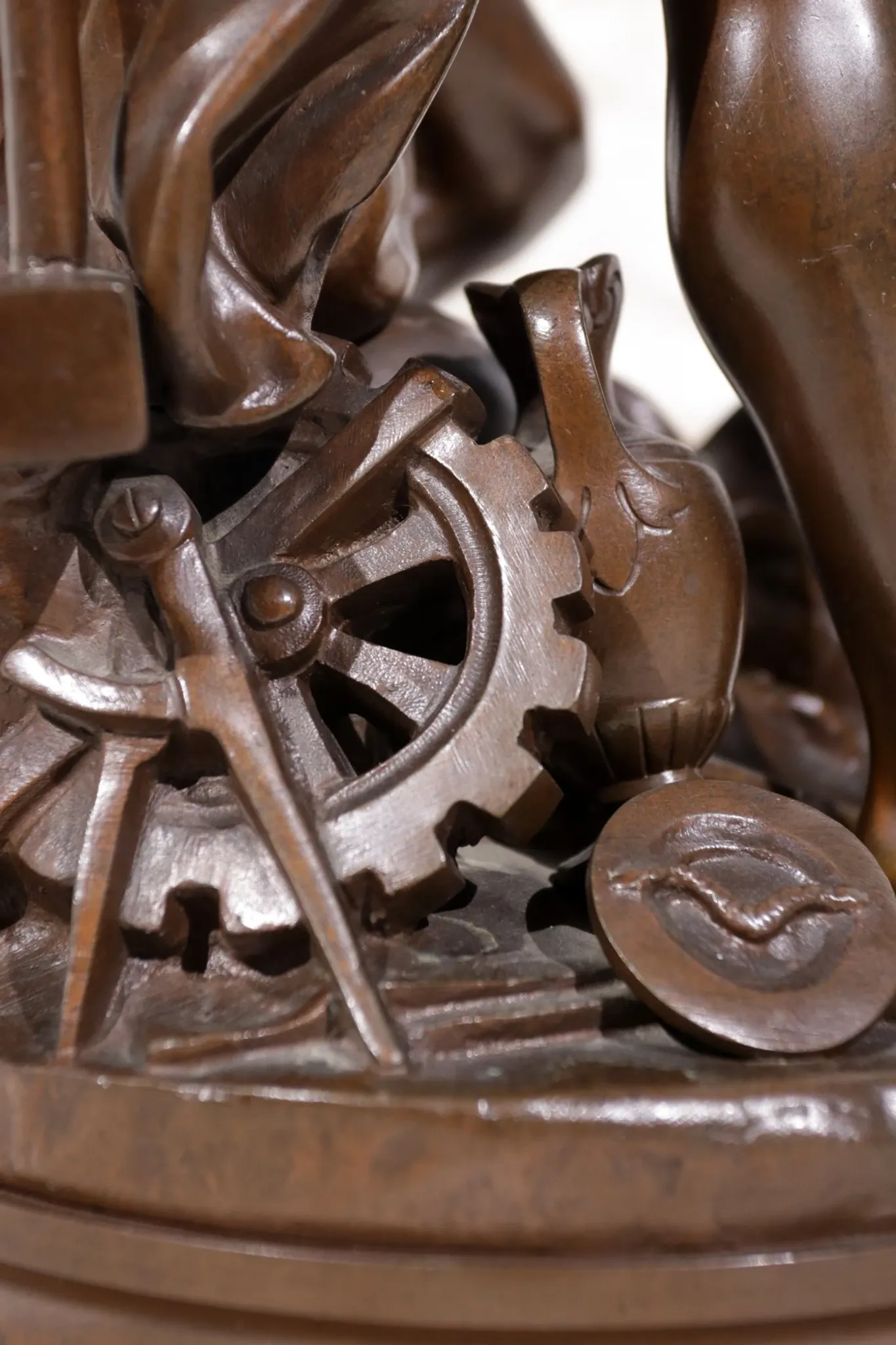 Adrien-Etienne Gaudez (1845-1902) bronze 'La Fortune récompense le travail'