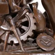 Adrien-Etienne Gaudez (1845-1902) bronze 'La Fortune récompense le travail'