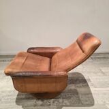 Adjustable and swivel brown armchair by De Sede 50