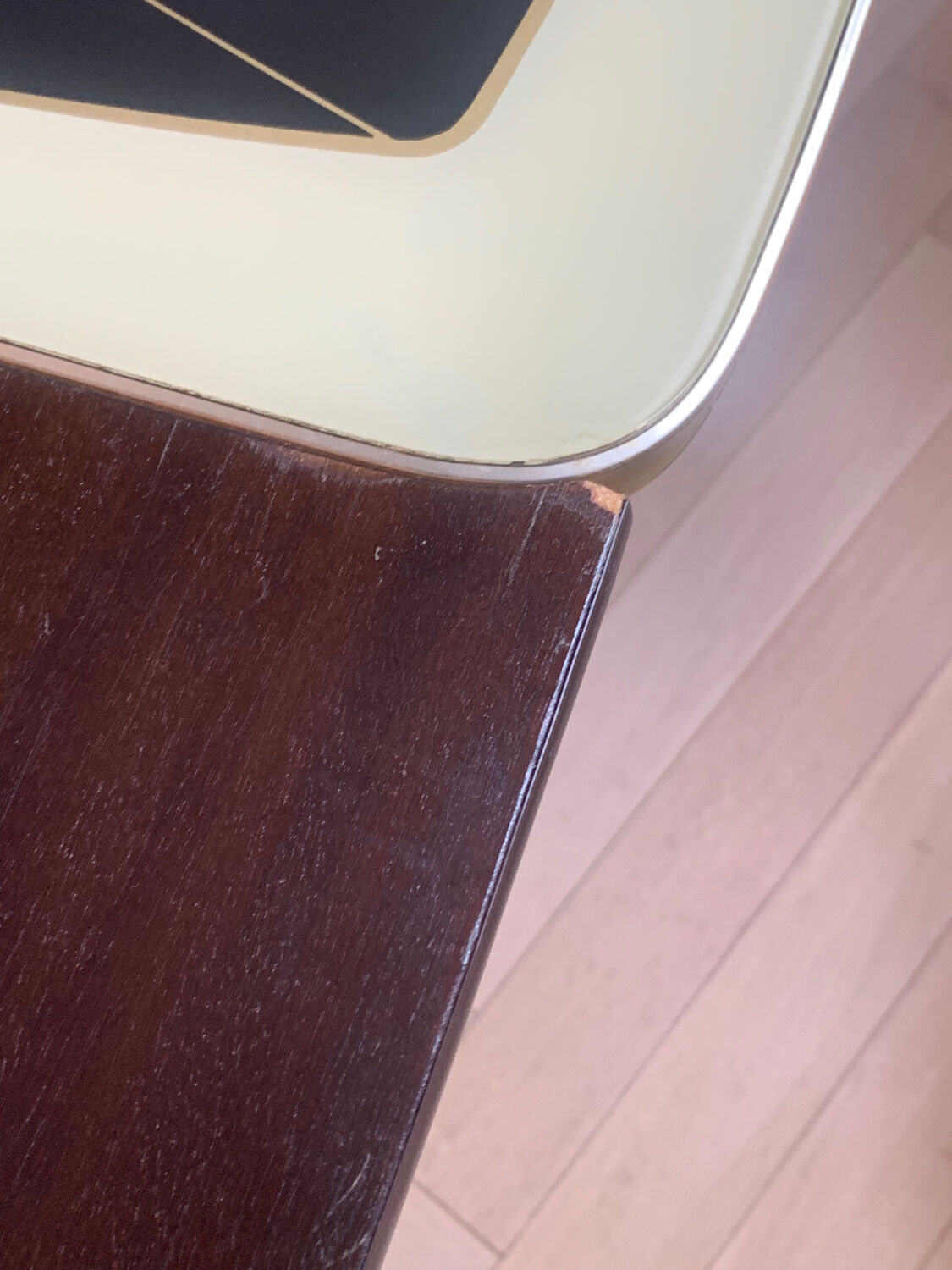 Hand-cranked coffee table