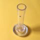 Small Vintage Clear Single Flower Glass Vase / Pukeberg / Sweden / 1960s