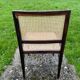 Tenreiro. Chaise cannage jacaranda palissandre