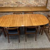 Table & chaises by Ole Wanscher, Poul Jeppesen, Danemark