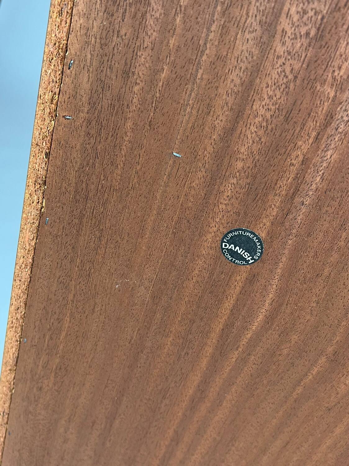 Vintage teak highboard cabinet shelf 70s Danish design