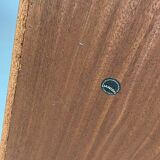 Vintage teak highboard cabinet shelf 70s Danish design