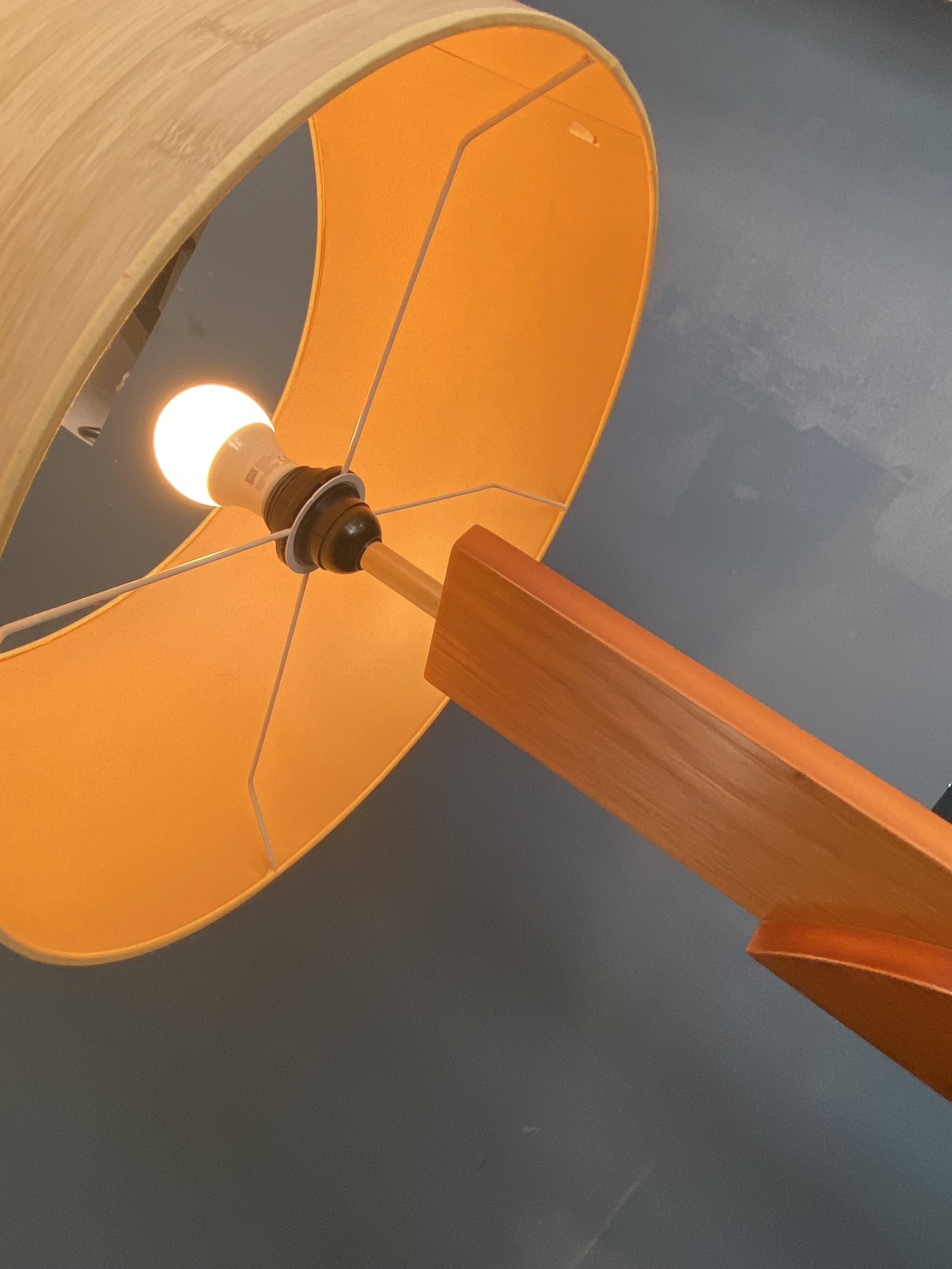 K-lighting vintage 1970s Scandinavian teak floor lamp