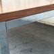 Table basse danoise en teck et acier chromé 1970s