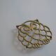 Vintage openwork brass trivet in the shape of an owl or owl