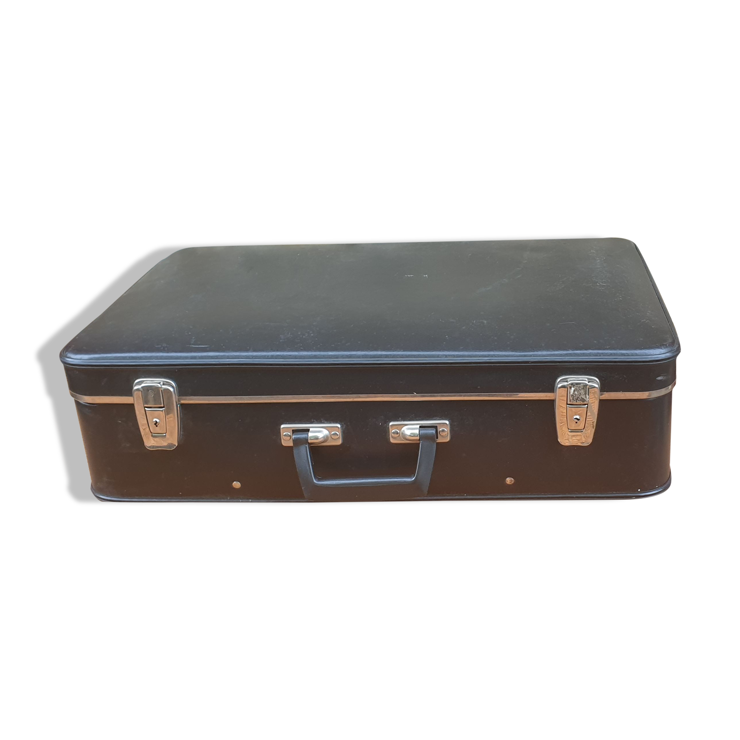 Black vintage suitcase | Selency