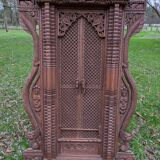 Vintage Wooden Newari Window From Nepal