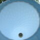 Suspension egg opaline bleue pastel
