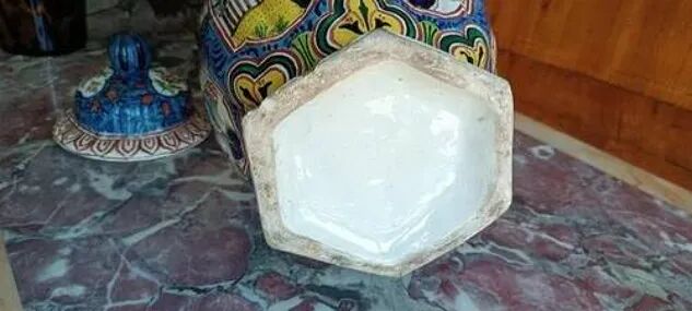 Antique European Ceramic Vase, 19th Century
