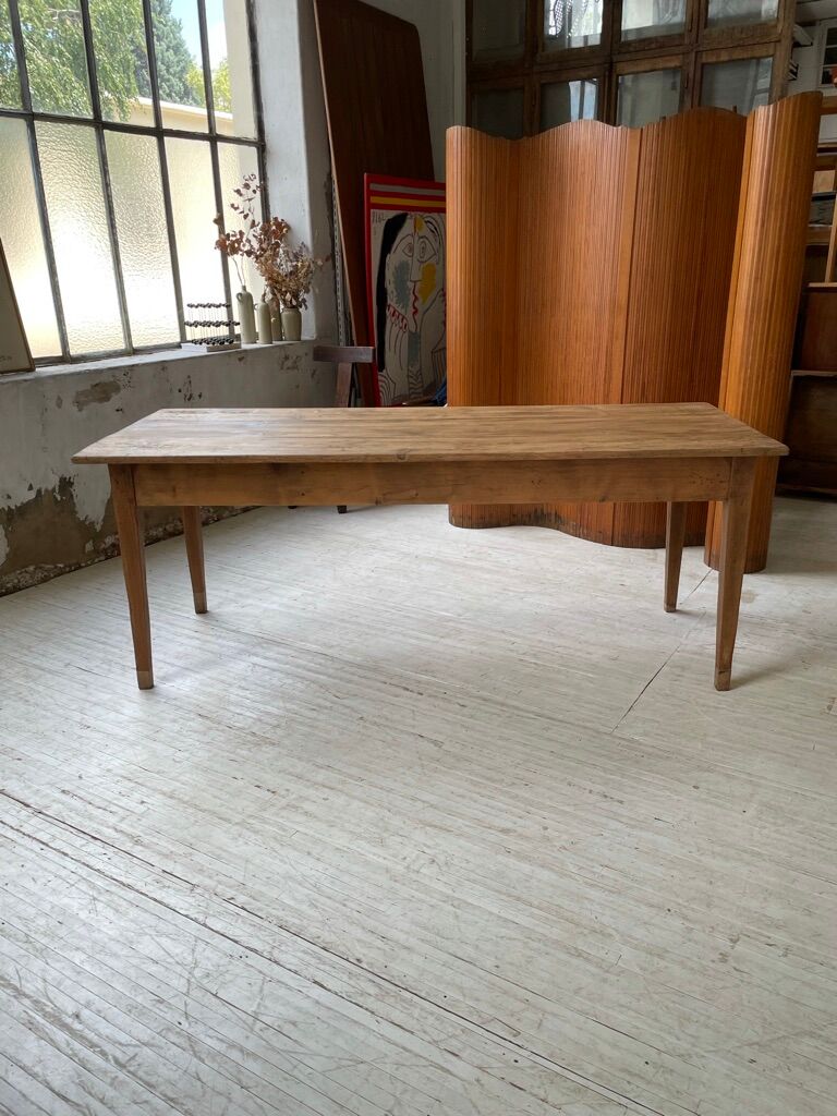 Farm table pine and walnut 2m