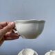 4 tasses beige Sarreguemines unies