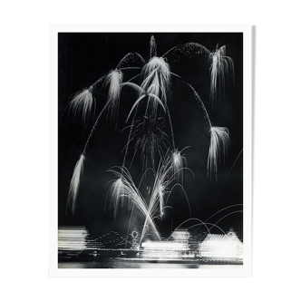 Nocturnal photograph of a gala fireworks display