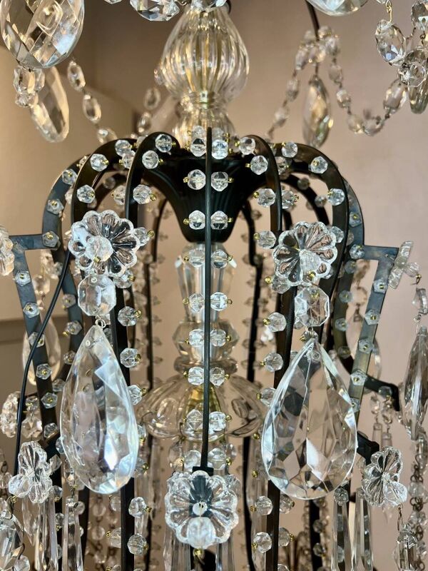 Grand lustre cage italien