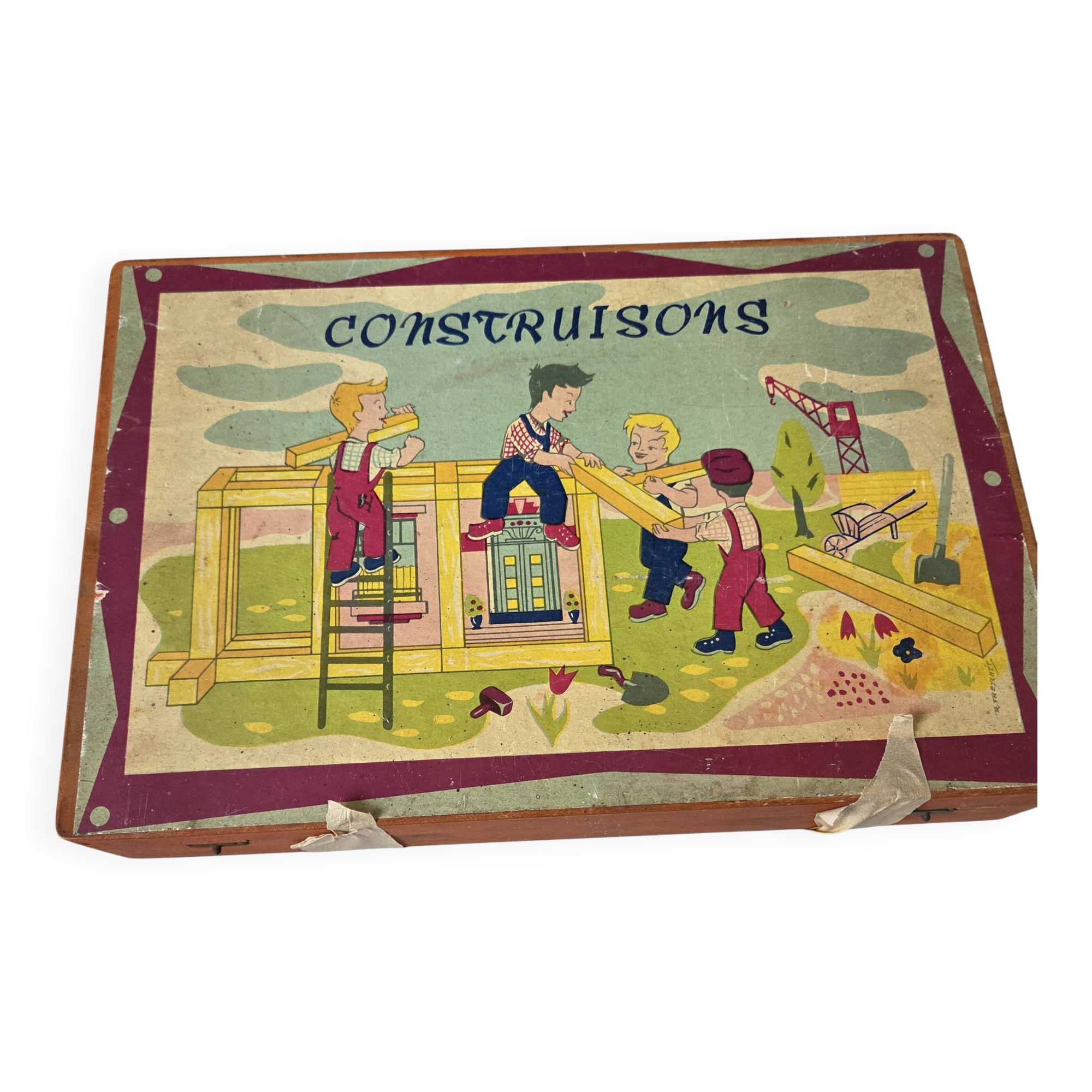 Wooden construction game CONSTRUCTIONS