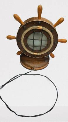 Vintage Boat Rudder Bar Lamp