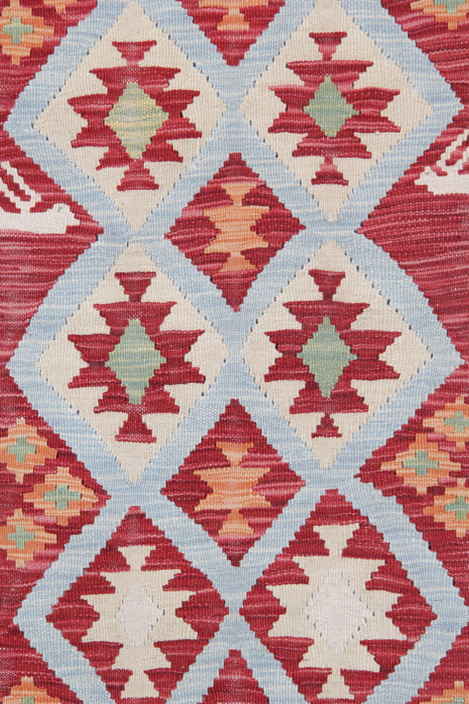 Flat-woven area rug kilim 90x119cm
