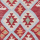 Flat-woven area rug kilim 90x119cm