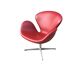Swan chair by Arne Jacobsen for Fritz Hansen in Indian red leather