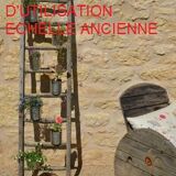 Vintage wooden picking ladder 7 rungs