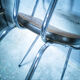 Vintage armchair in skai