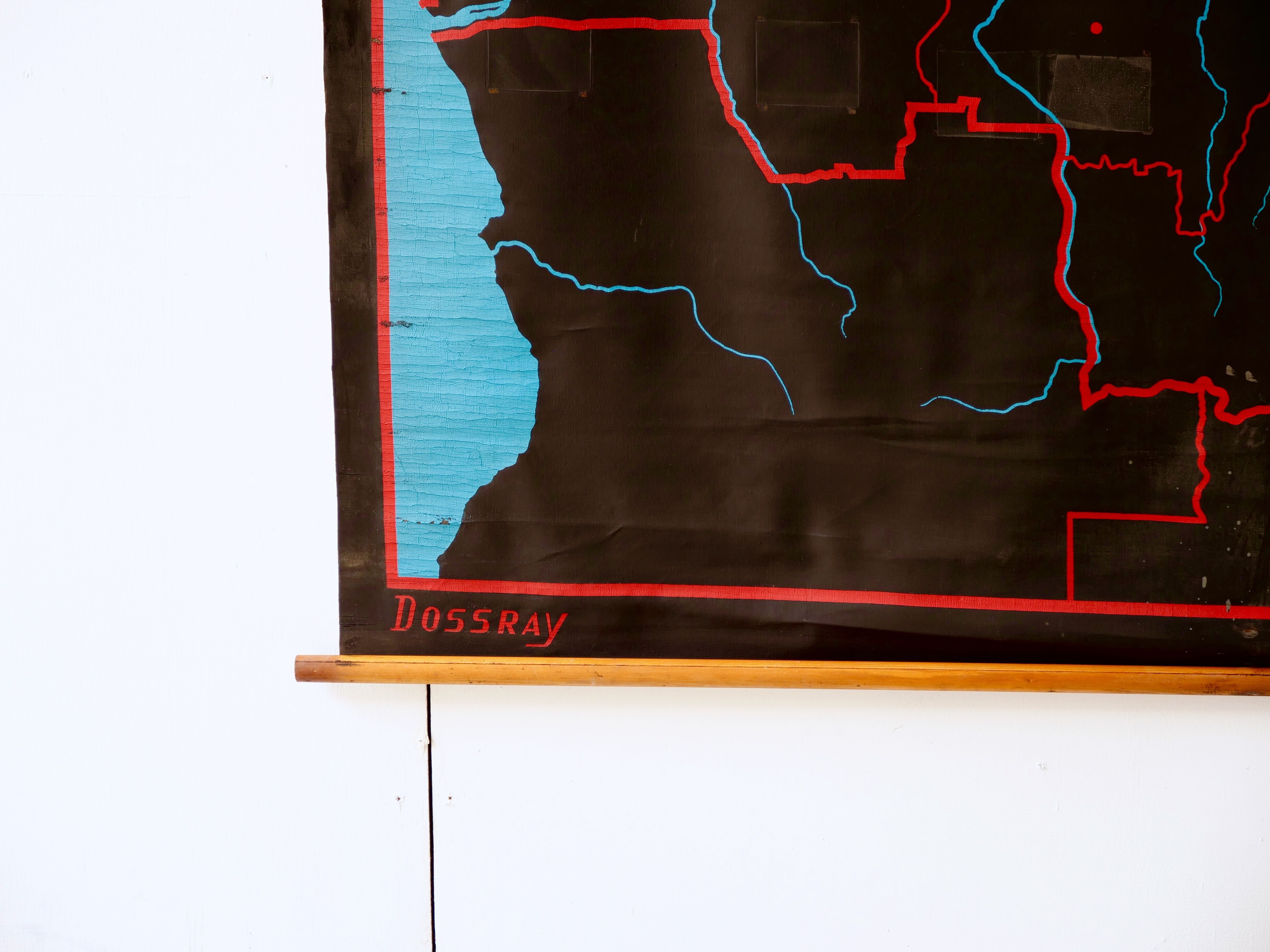 Wall map of congo silent pedagogical model ed. dossray