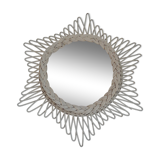 Sun vintage rattan mirror 42x49cm