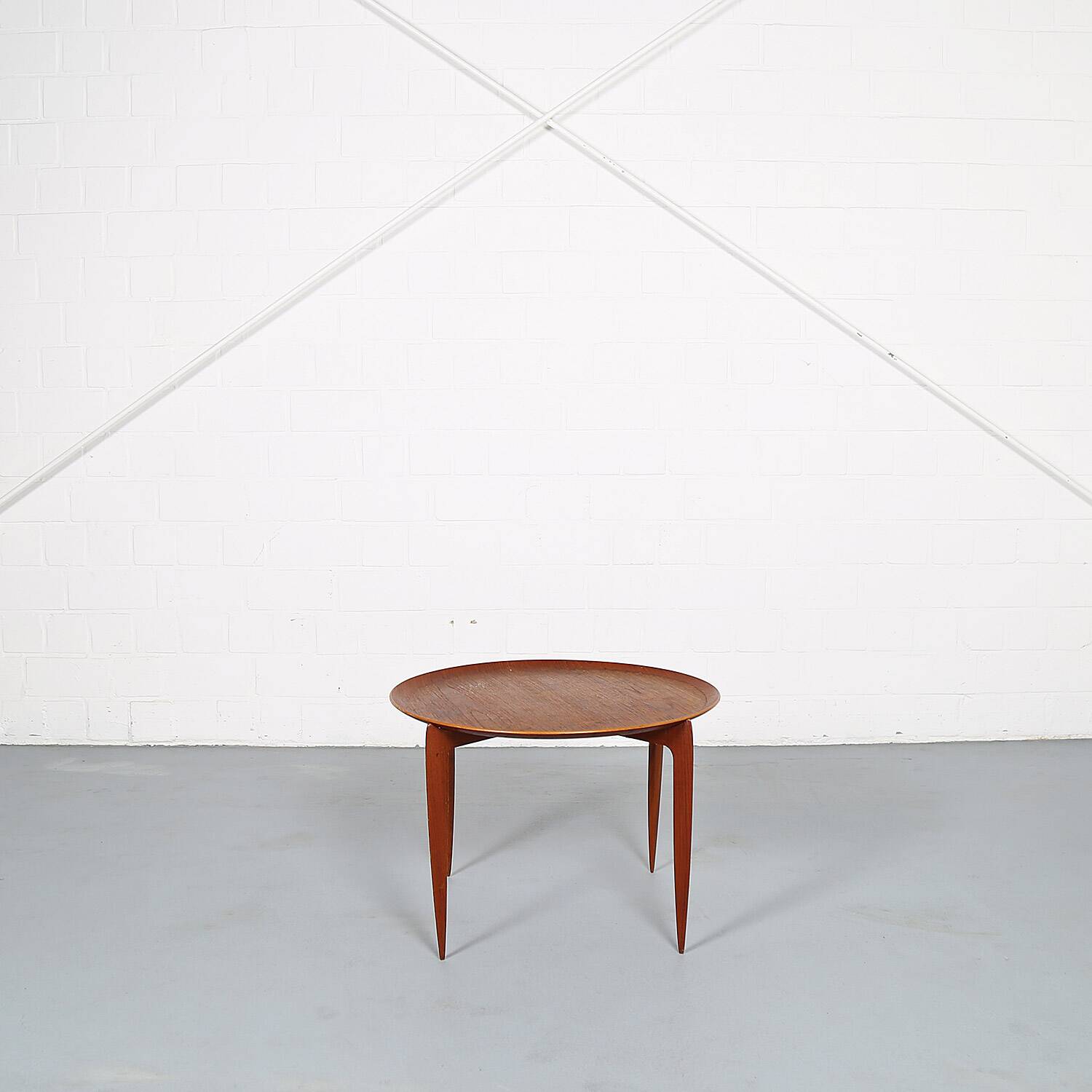 Table à plateau en teck ancienne par Willumsen & Engholm pour Fritz Hansen
