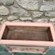 Jardinière ancienne porte plantes bois laiton zinc