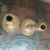 19th century bronze candlestick