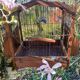Cage à oiseaux ancienne en bois