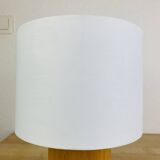 Vintage wooden cylinder lamp by IMT Italy, 1980s