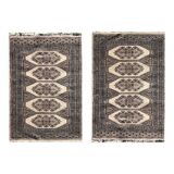 Pair of rugs from Pakistan - Dimensions: 0.64 X 1.04 cm