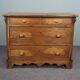 Antique oak chest of drawers with 4 drawers