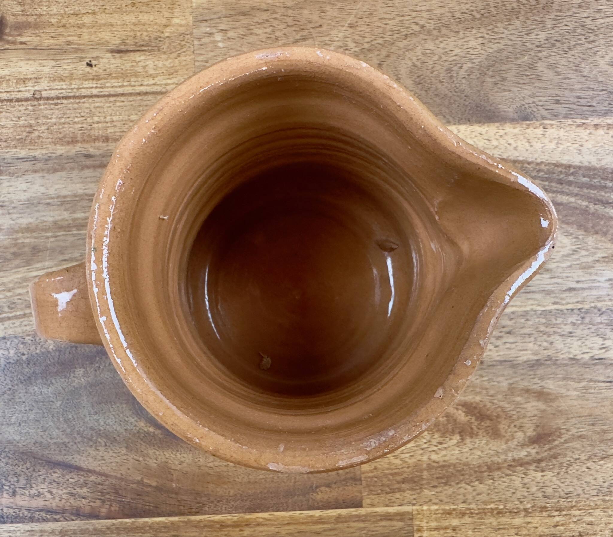 Varnished terracotta pitcher – Artisan pottery T2O