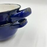 Enamelled metal fondue pot duo